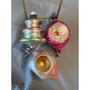 Vintage Christmas Ornaments: Lot of 3